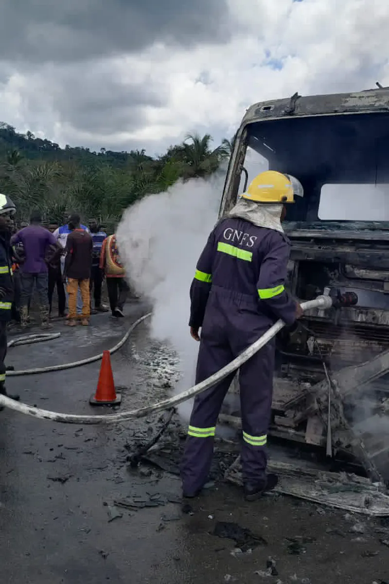 Desperate 'Diesel Rush': Locals Risk Lives After Tanker Overturns at Bereku